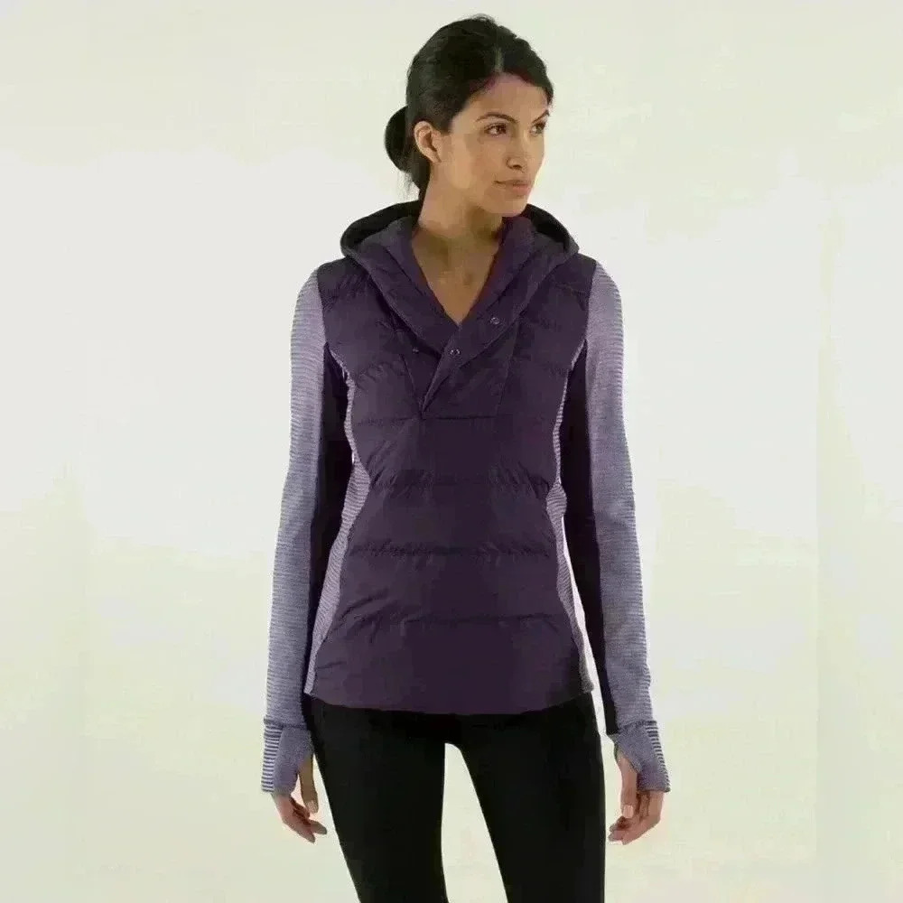 Lululemon Fluff Off Pullover / 4
Deep Zinfandel / Mini Check Pique Deep Zinfadel